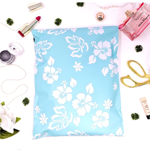 100 Pack 10x13 Hawaiian Design Poly Mailers NEW - Picture 2 of 3